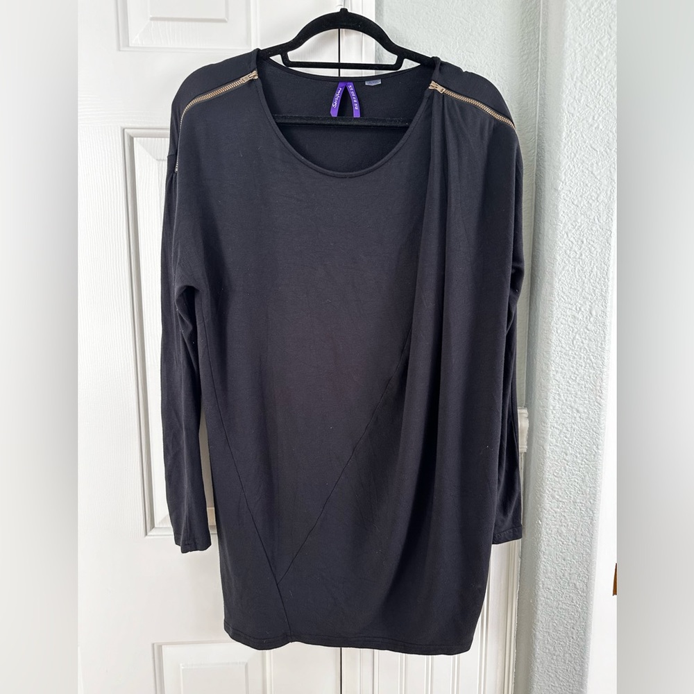 Seraphine Black Maternity & Nursing Tunic